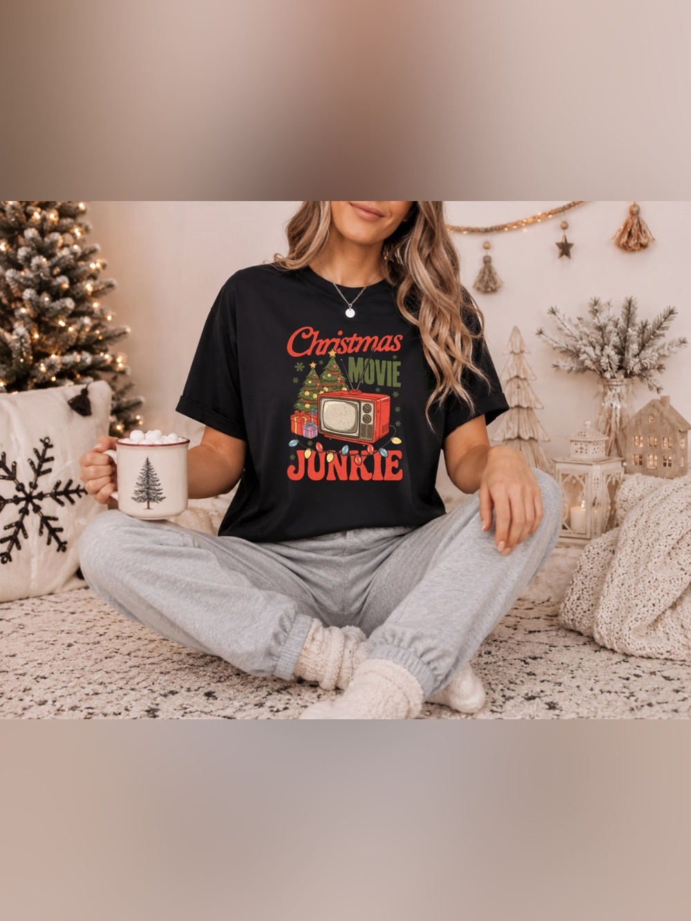Christmas Movie Junkie T-Shirt